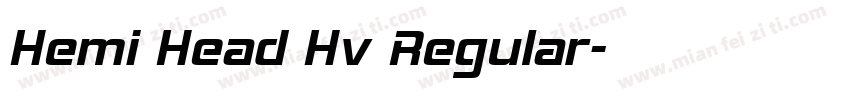 Hemi Head Hv Regular字体转换
